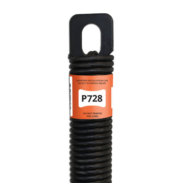 E900 Hardware P728 28 in. Plug-End Extension Spring (0.177 in. No. 7 Wire) P728